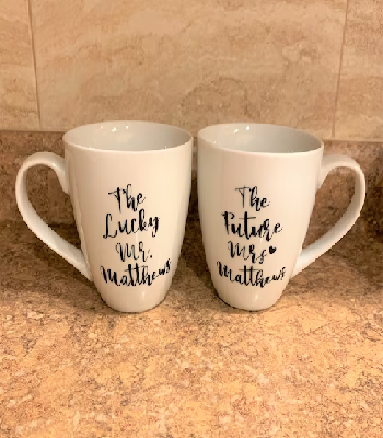 The Lucky Mr. & The Future Mrs. Pair of Mugs