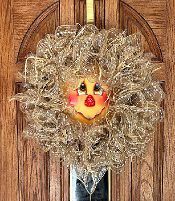 Scarecrow Face Wreath